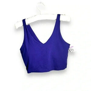 NWOT ZELLA NORDSTROM ULTRAVIOLET PURPLE CROPPED  TOP/BRA S
